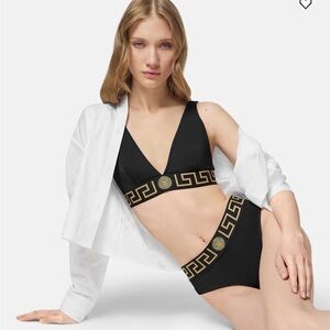 Versace Black and Gold Iconic Bikini